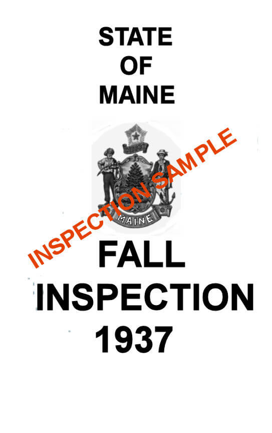 Modal Additional Images for 1937 Maine FALL INSPECTION sticker